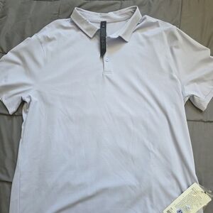 lululemon athletica Light Gray Polo Shirt